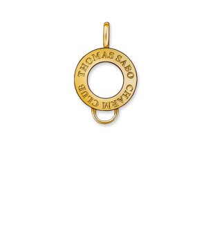 Кръгъл медальон в златисто  снимка