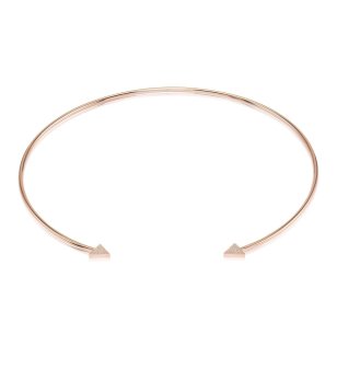 Дамски розовозлатисто колие снимка