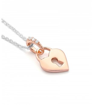 Дамско колие с висулка сърце снимка