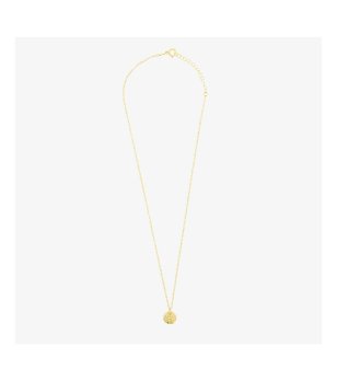 Дамско златисто колие с медальон снимка