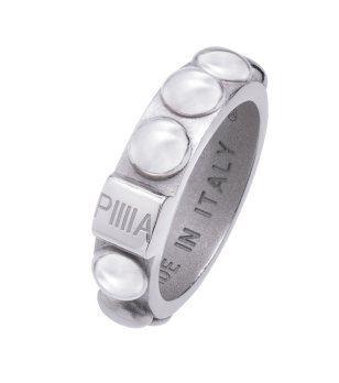 Дамски сребрист пръстен с орнаменти размер 56 снимка