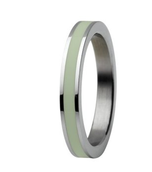 Дамски пръстен със светеща лента размер 7 снимка