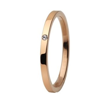 Дамски златист пръстен с камък размер 5 снимка