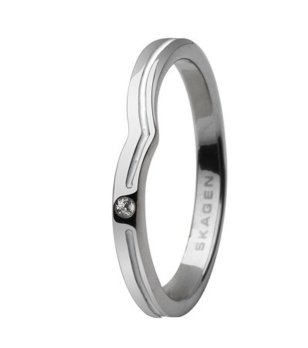 Елегантен дамски пръстен с камък размер 5 снимка