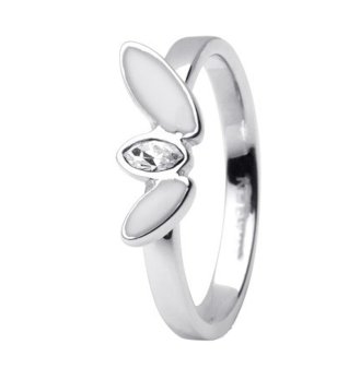 Дамски сребрист пръстен с орнаменти размер 5 снимка