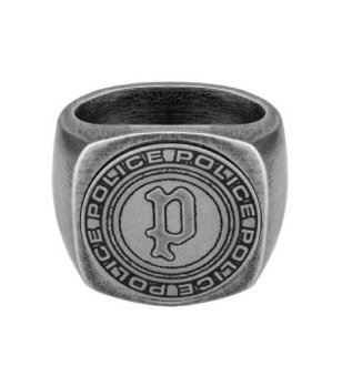 Мъжки пръстен в цвят графит с гравюра размер 64 снимка