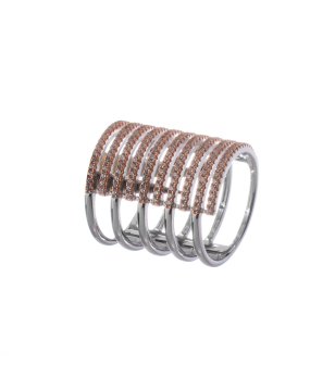 Многослоен дамски пръстен размер 56 снимка