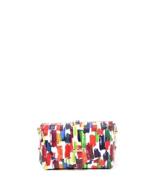 Малка дамска чанта с принт снимка