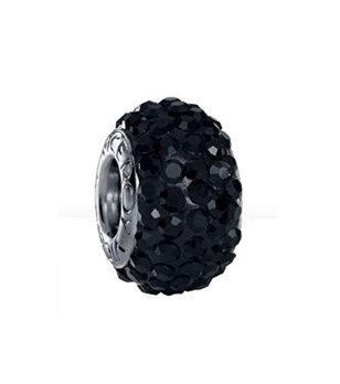 Талисман с кръгли черни  кристали снимка