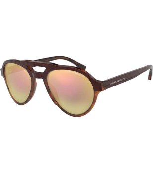 Мъжки слънчеви очила с кафява рамка снимка