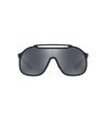 Мъжки черни слънчеви очила тип маска-1 снимка