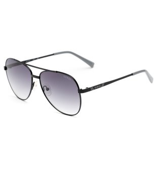 Мъжки черни слънчеви очила с метална рамка снимка