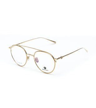 Дамски златисти рамки за очила с клипс лещи снимка