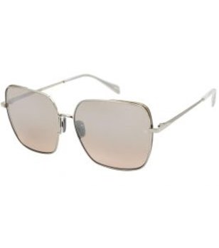 Големи квадратни слънчеви очила с метална рамка снимка