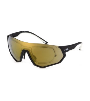 Мъжки спортни очила със златисти лещи снимка