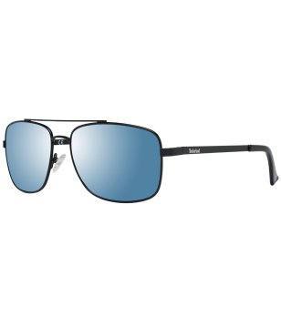 Мъжки черни слънчеви очила с метална рамка снимка