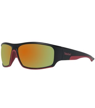 Мъжки слънчеви очила в черно с розови детайли снимка