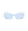 Слънчеви очила с правоъгълна форма в син нюанс-1 снимка