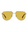 Слънчеви унисекс очила с жълти лещи-1 снимка