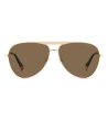 Поляризирани очила авиатор с кафяви лещи-1 снимка