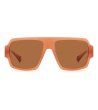 Поляризирани слънчеви очила в оранжево с бежови лещи-1 снимка
