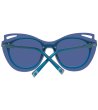 Дамски слънчеви очила в син нюанс-2 снимка