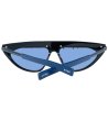 Унисекс слънчеви очила в черно с нестандартен дизайн-2 снимка
