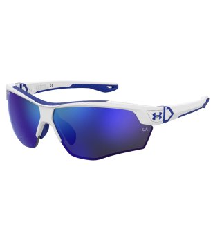 Спортни слънчеви очила в синьо и бяло снимка