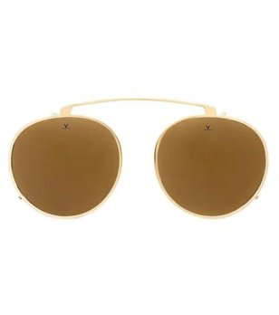 Clip-On слънчеви очила със златиста рамка снимка