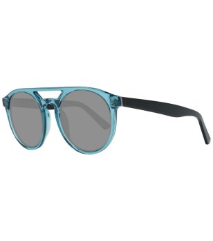 Мъжки слънчеви очила с рамка в тюркоаз и черни дръжки снимка