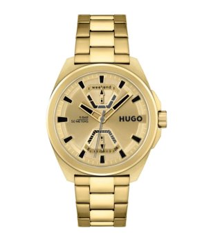 Аналогов златист кварцов часовник снимка