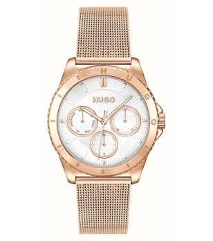 Дамски розовозлатист аналогов часовник снимка