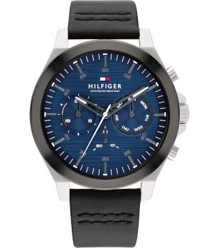 Мъжки аналогов часовник в синьо и черно снимка