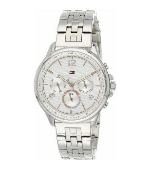 Дамски сребрист кварцов часовник снимка