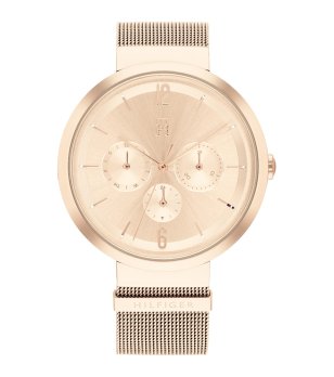 Дамски розовозлатисто кварцов часовник снимка