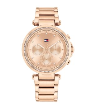 Дамски аналогов часовник в розовозлатисто снимка