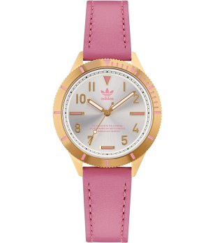 Дамски часовник в златисто и розово снимка