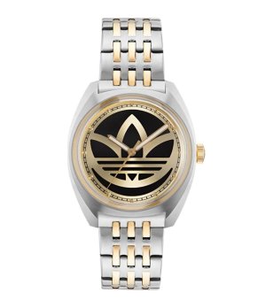 Аналогов дамски часовник в сребристо, златисто и черно снимка