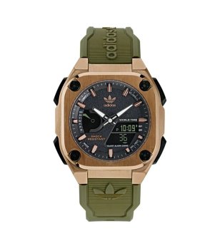 Мъжки часовник в златисто и каки City Tech снимка