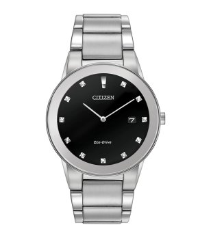 Аналогов мъжки часовник в сребристо и черно снимка