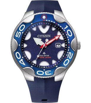 Аналогов соларен часовник в синьо и сребристо снимка