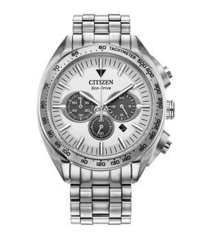 Мъжки сребрист часовник Eco-Drive снимка