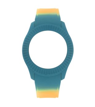 Силиконова каишка в преливащо синьо и жълто снимка