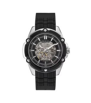 Автоматичен часовник в черно и сребристо BOLT снимка