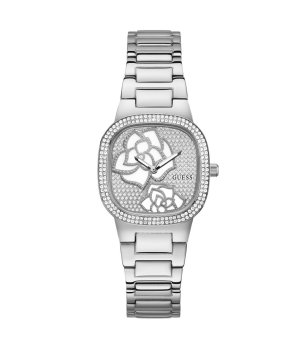 Дамски аналогов сребрист часовник снимка