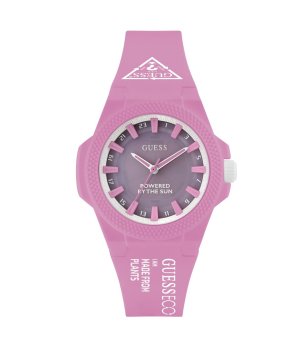 Дамски соларен часовник в розово снимка