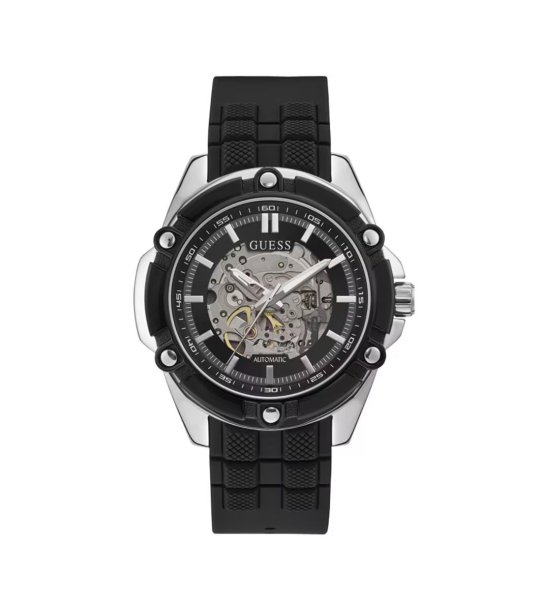 Автоматичен часовник в черно и сребристо BOLT снимка