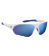Спортни слънчеви очила в бяло и синьо-2 снимка