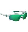 Спортни слънчеви очила в бяло и зелено-2 снимка