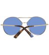 Слънчеви очила с метална рамка със сини лещи-2 снимка